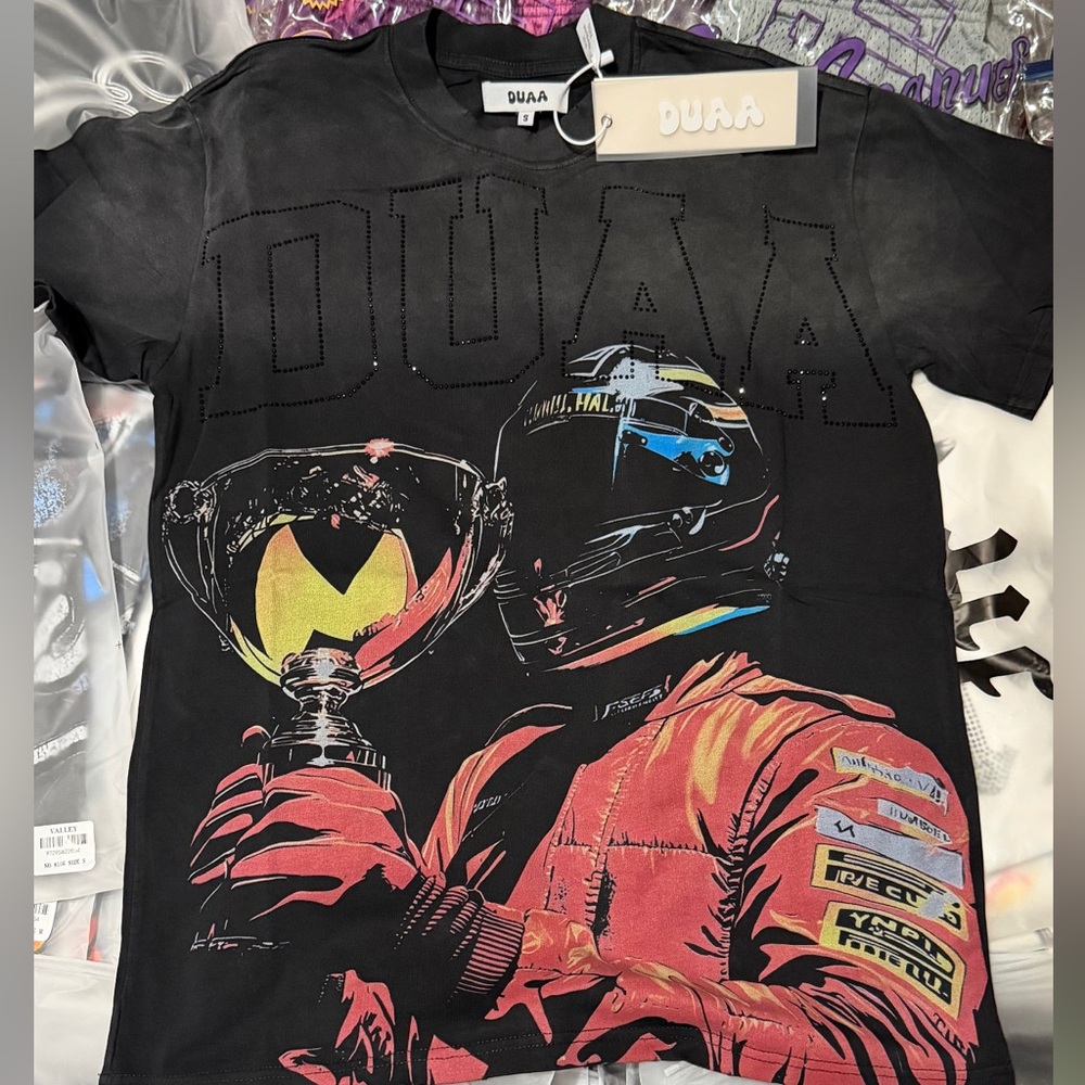 Men’s Black Graphic Racing Trophy T-Shirt